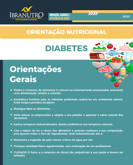 ORIENTAÇÃO NUTRICIONAL - DIABETES