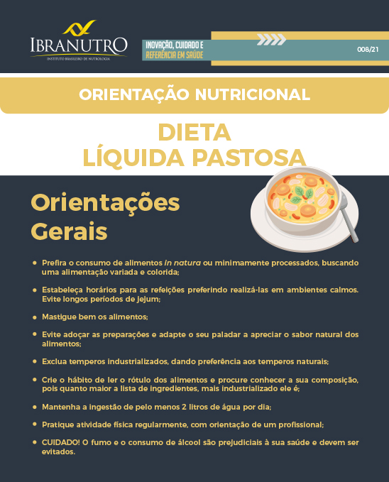 Infográfico 008 - Dieta Líquida Pastosa