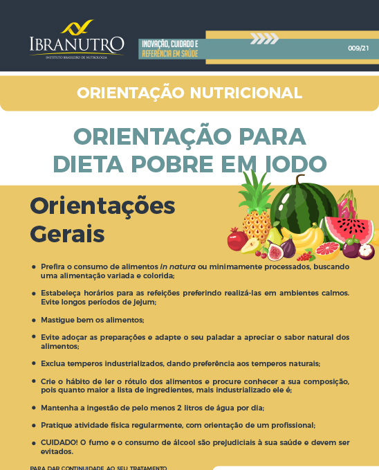 Infográfico 009 - Dieta pobre em iodo